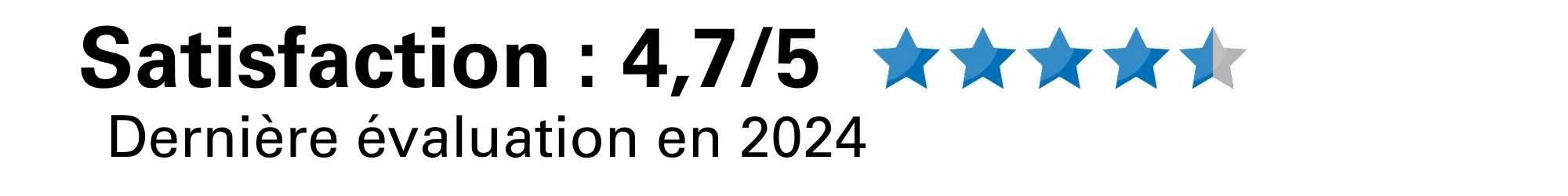 Satisfaction globale 94 de TUV Rheinland Satisfaction globale 94 de TUV Rheinland